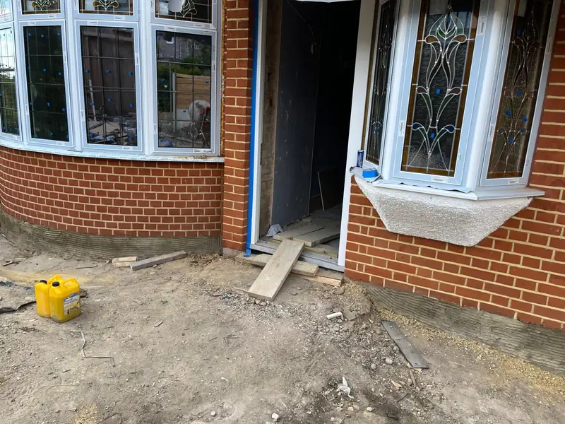 After — cleaned and repointed brickwork, Enfield
