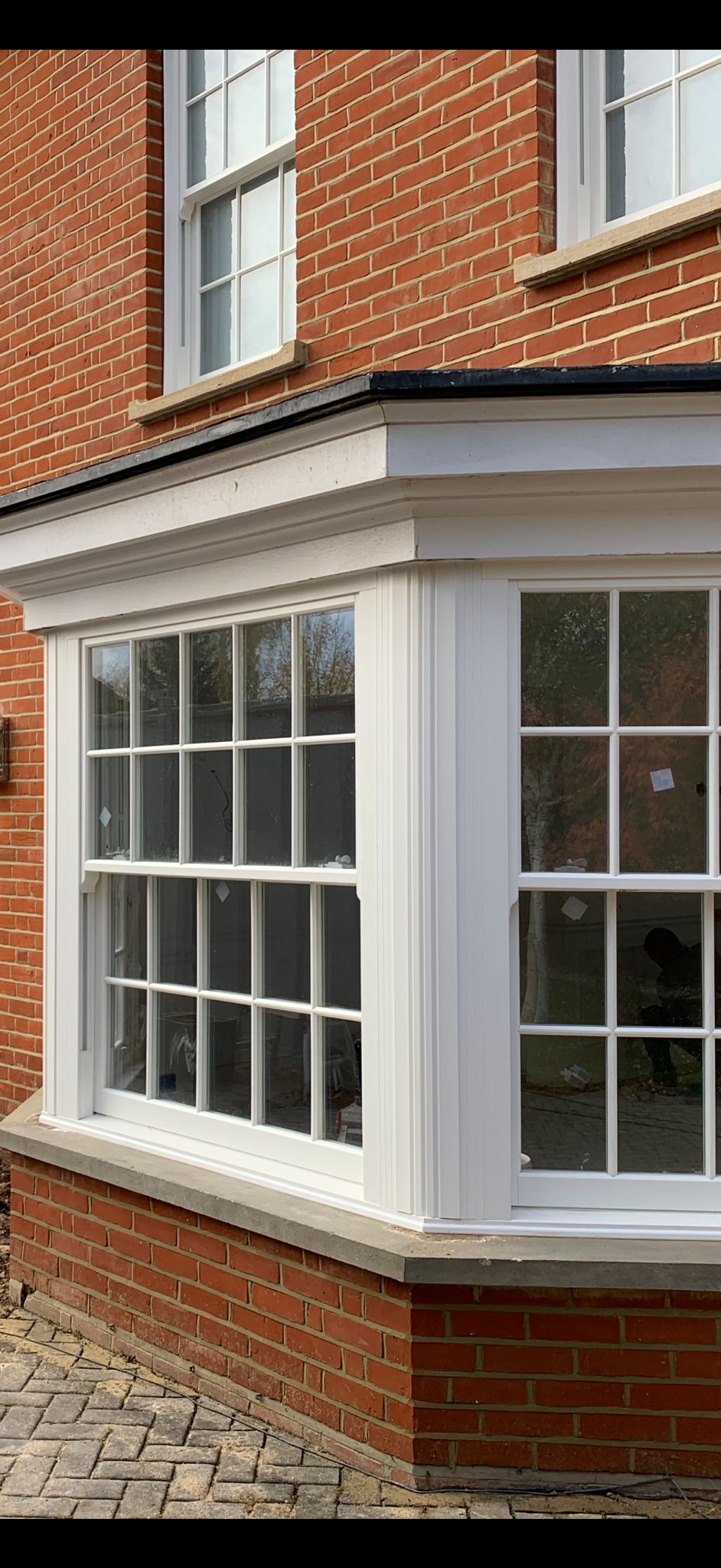 Lime mortar weather-struck pointing on a period property in Barnet, North London