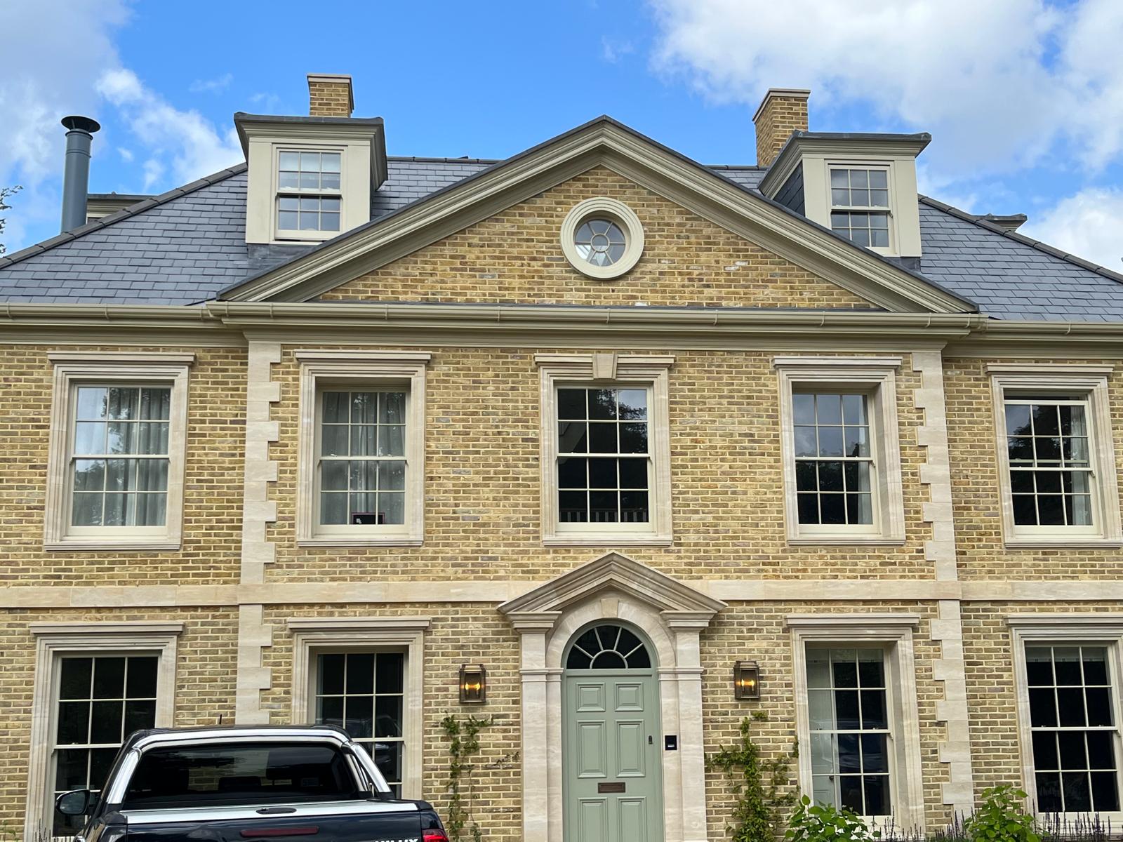Lime mortar repointing